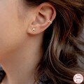 wholesale S925 Sterling Silver Angel Eye Black Diamond Earrings, TikTok Viral Studded ExquisiteHot Accessory-0-3