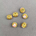 wholesale S925 metal new antique hollow enamel butterfly barrel bead spacer handmade DIY crystal bead accessory-0-3