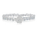 wholesale S925 Silver New Full Diamond-Inlaid Camellia Bracelet, Fashionable and Trendy, Instagram and TikTok Style-0-5