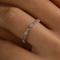 wholesale S925 solid silver minimalist Korean-Japanese style single-row thin tail women's ring joint tail ring-0-4