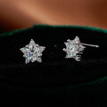 S925 Silver Star Moissanite Earrings for Women Wholesale Cross-Border-0-0