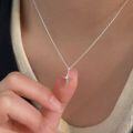 wholesale S925 Sterling Silver Four Full Star Necklace for Women, Minimalist and Fashionable Small Star Collarbone Chain Necklace, New Collection Trendy-0-2