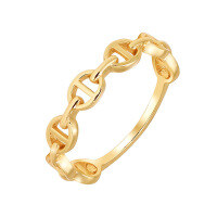 wholesale S925 Sterling Silver Pig Nose Minimalist Hollow-Out Ring for Women, Summer New Jewelry, Factory Supply, Ins Style-Simple Hollow Ring Size 8