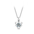 925 Silver Zodiac Pendant with 1-Carat Moissanite Necklace for Women-0-6