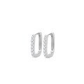 wholesale S925 sterling silver light luxury moissanite romantic rose gold and silver elegant earrings, fashionable minimalist studs, women's hoop earrings-0-4