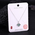 Metal Alloy Crystal Butterfly Necklace and Earring Set-0-11