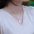 wholesale S925 Sterling Silver New Victorian Style Ancient Coin Pendant Choker Necklace for Women with Carved Patterns, Direct from Manufacturer-0-1