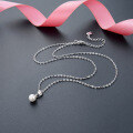 wholesale S925 Silver Korean Dongdaemun New Fashion Minimalist Personality Short Pearl Collarbone Necklace for Women-0-3