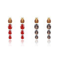 wholesale S925 Silver Designer-style Unique Red Agate Insect Design High-end Natural Gemstone Earrings Ear Drops-0-4