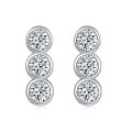 wholesale 925 Sterling Silver Jewelry Set Ring Earrings Necklace Three-Piece Set European and American Fashion Zircon Collarbone Chain Earrings Ins Style-0-2