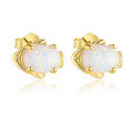 wholesale S925 Sterling Silver Cross-border Ocean Style Opal Cat's Eye Sea Turtle Stud Earrings, Wholesale-0-4