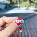 S925 Silver Sweet Heart Ring, Wholesale Ins Fashion Minimalist Band-0-0