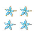 wholesale 925 Sterling Silver Earrings DIY Women's High-End Zircon Floral Ear Studs for Piercing-0-10