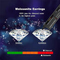 S925 Sterling Silver Moissanite Stud Earrings, Wholesale Cross-Border Hot Style-0-1