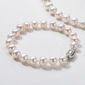 S925 Sterling Silver Simple Natural Freshwater Pearl Bracelet for Women-0-2