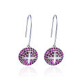 wholesale S925 Sterling Silver Plated with Zirconia, Minimalist Cross Earrings for Women, Unique Small Accessory-0-4