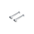 wholesale 999 Silver Ear Piercing Studs Minimalist Round Bead Mini Invisible Double-Ended Smooth Ball Men and Women Ear Rods G9269-0-4