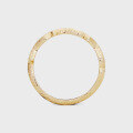 wholesale 9K gold Japanese-style same model spring new release, niche versatile irregular curve plain gold ring-0-4