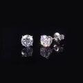 wholesale S925 Sterling Silver Dainty and Exquisite 05/1/2 Carat Moissanite Stud Earrings Four-Prong Setting, Will Not Fade-0-1