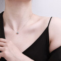 S925 Sterling Silver Moissanite One-Carat Solitaire Pendant Bubble Necklace Wholesale-0-2