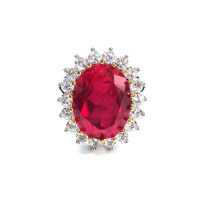 wholesale S925 Sterling Silver Ring with Ice-Cut High Carbon Diamond, Ins Light Luxury Premium Proposal Engagement Ring-Style 9 (8.2g)  Size 7