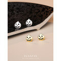 wholesale S925 Sterling Silver Halloween Pumpkin Head Stud Earrings, Wholesale-0-1