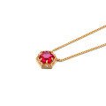 wholesale 925 Silver Ginza Limited Ruby Gemstone Set Geometric Hexagon Retro Royal Necklace Earrings Ring-0-4
