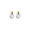 wholesale S925 Sterling Silver Cute Gradient Small Light Bulb Earrings Korean Style Elegant Synthetic Flash Stone Women's Earrings G7105-0-4