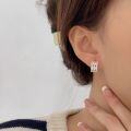 wholesale S925 Sterling Silver French-style Advanced Earrings for Women, Korean Spring and Summer Market New Arrival, Designed with a Sense of Minimalist Detachment, Ear Clips and Ear Buckles-0-2