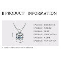 S925 Silver Classic Six-Claw D Color Moissanite 1 Carat Necklace-0-8