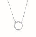 wholesale 925 Silver Single Zircon Necklace, High-End Exquisite Ins Style Socialite Fashion Necklace, Elegant Design Sophisticated Collarbone Chain-0-6