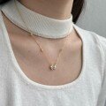 wholesale S925 Sterling Silver Cross-Border New Style Women's Butterfly Zircon Inlaid Fashion Exquisite Design Collarbone Chain Ready Stock Wholesale-0-2