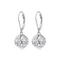 wholesale 925 Sterling Silver New European and American Cross-Border Hollow Love Sphere Earrings for Women, Luxurious and High-End Ear Accessories-0-4