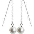 wholesale S925 Sterling Silver Ear Thread Korean Version Fashion Minimalist Tassel Synthetic Pearl Shell Pearl Earrings E0720-0-3