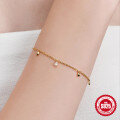 wholesale S925 Sterling Silver Drop Diamond Pendant Bracelet, a trendy and versatile summer accessory-0-2