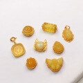 wholesale S925 gold-plated amber beeswax barrel bead Buddha butterfly Chokyi Lamu pendant accessory bracelet semi-finished product-0-0