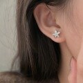 wholesale Metal material stud earrings for women, minimalist and small, unique and luxurious, perfect for sensitive ears, versatile and ideal as a gift for best friends-0-3