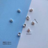 wholesale 999 Sterling Silver Irregular Small Ingot Broken Silver Beads DIY Bracelet Necklace Crystal Bead Broken Silver Accessories-1 piece