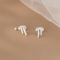 wholesale S925 Sterling Silver Fresh and Sweet Ins-style Exquisite Lace Bow Threaded Stud Earrings M06460-0-3
