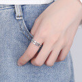 wholesale S925 Blade Ring Trendy Hip-Hop Accessory Vintage Creative Minimalist Ins Style Women's Ring-0-3