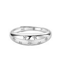 S925 Sterling Silver Moissanite Eternity Ring for Women-0-3