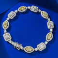 wholesale 925 Silver4*8  

Here is the translation with the metal material placed at the beginning:  

**925 Silver4*8 Marquise Yellow Diamond High-Carbon Diamond Small Fashionable Designer Bracelet for Women**  

(Note: "4*8" likely refers to the dimensions or size of the marquise-cut stones, but if it denotes something else, the translation can be adjusted accordingly)-0-5