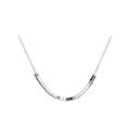 wholesale S925 Sterling Silver Chihung Small Sugar Cube Necklace for Women, Light Luxury Summer New Edition High-End Niche Design Collarbone Chain-0-4