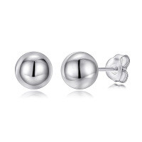 wholesale S925 Sterling Silver Women's Bow Pearl Earrings, Fashionable Multi-style Ear Accessories, Korean Personality Elegant Ear Studs Wholesale-TLED006 White Gold 925 Silver