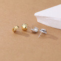 wholesale Metal 925 Sterling Silver Minimalist Ins Stud Earrings For Women,。-0-1