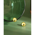 wholesale S925 Sterling Silver 526 Korean Version Ins New Small Minimalist Smooth Round Ball Ear Clips Women's Versatile Earrings-0-1
