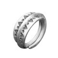 wholesale S925 Sterling Silver Vintage Retro Handmade Unisex Ethnic Style Open Ring-0-0