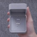 wholesale 925 Sterling Silver ECG Necklace Women's Korean Style Heartbeat Pendant Minimalist Chic Collarbone Chain-0-1
