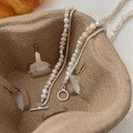 wholesale S925 Sterling Silver Women's Double Layer Natural Pearl Necklace, Luxurious Fashion Minimalist High-End OT Clasp Collarbone Chain-0-4