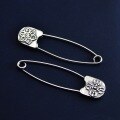 wholesale 925 Sterling Silver Vajra Six-Syllable Mantra Pin, Individualistic Literary Accessory, Retro Outfit Styling Accent-0-0